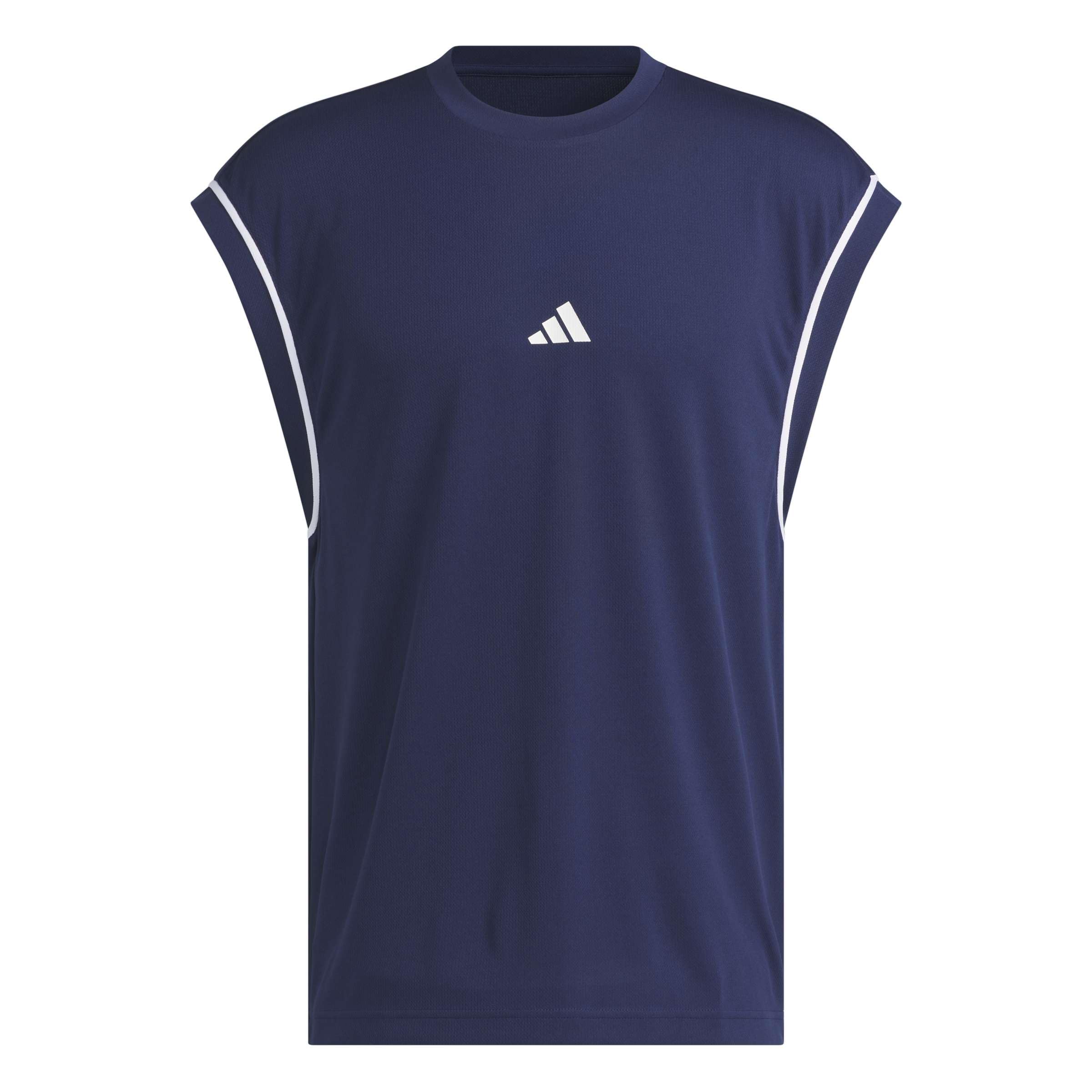 adidas Men's Basketball All World Sleeveless Tank Shirt, Team Navy Blue 2 / Team Navy Blue 2, XS