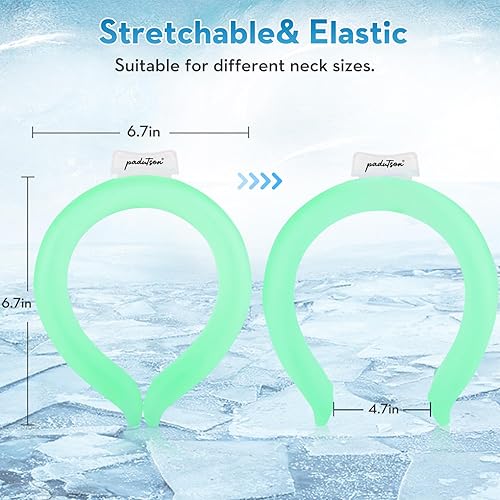 Miniatura 4 de Tubo de enfriamiento para el cuello, enfriador de cuello de hielo reutilizable, envolturas de enfriamiento para exteriores e interiores, alivio de