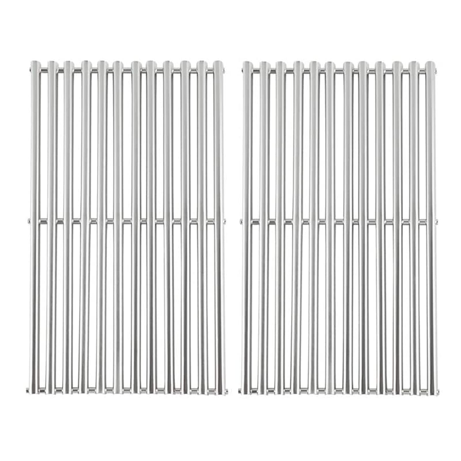 BBQration 2-Pack Half-Tube Design 15" X 12 3/4" Each Stainless Steel Cooking Grids for Broil King Crown 10, 20, 40, 90 - Signet 20, 70, 90, and More