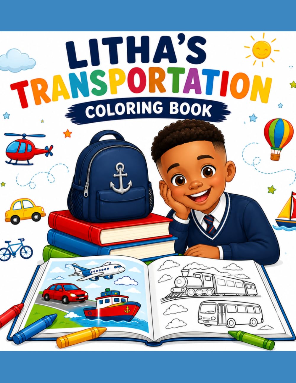 Litha's Transportation Coloring Book