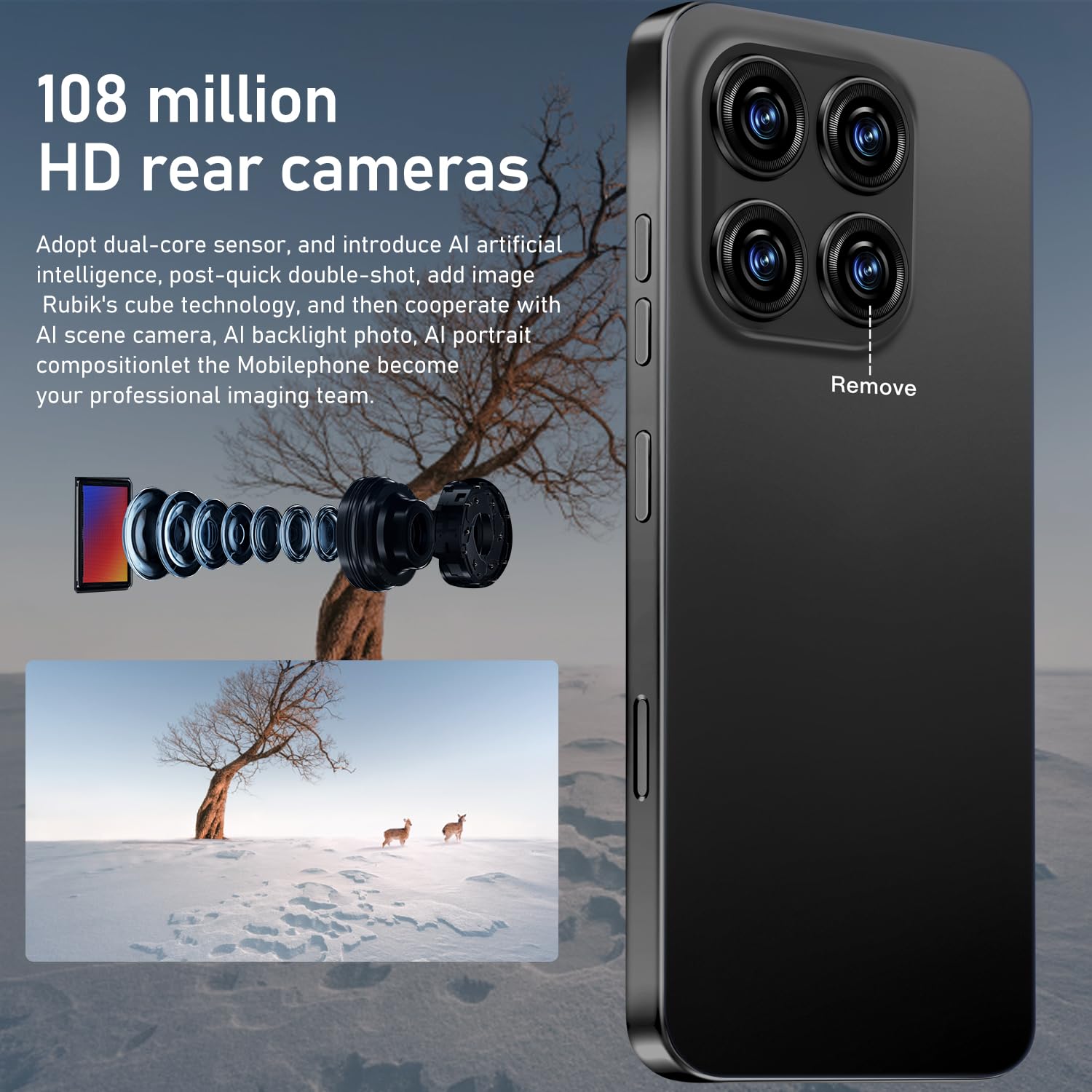 16PROMA X Unlocked Phone, 6.99inch HD AMOLED Screen Smartphone, Battery 7000mAh Cell Phone, Android 13.0 12+512GB with 128GB Memory Card, Face ID/Fingerprint Lock/5G/Photos/GPS (Black)