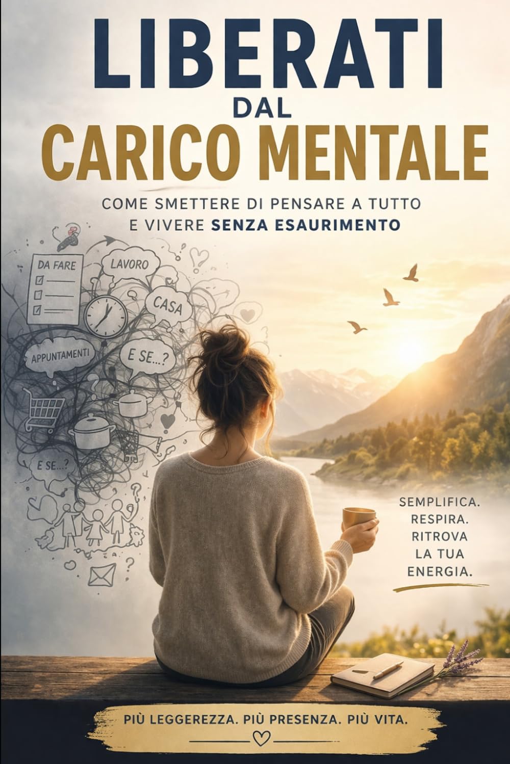 Liberati dal carico mentale: come smettere di pensare a tutto e vivere senza esaurimento: Strategie pratiche per genitori e coppie sopraffatti, con strumenti concreti per organizzare la famiglia, ridu