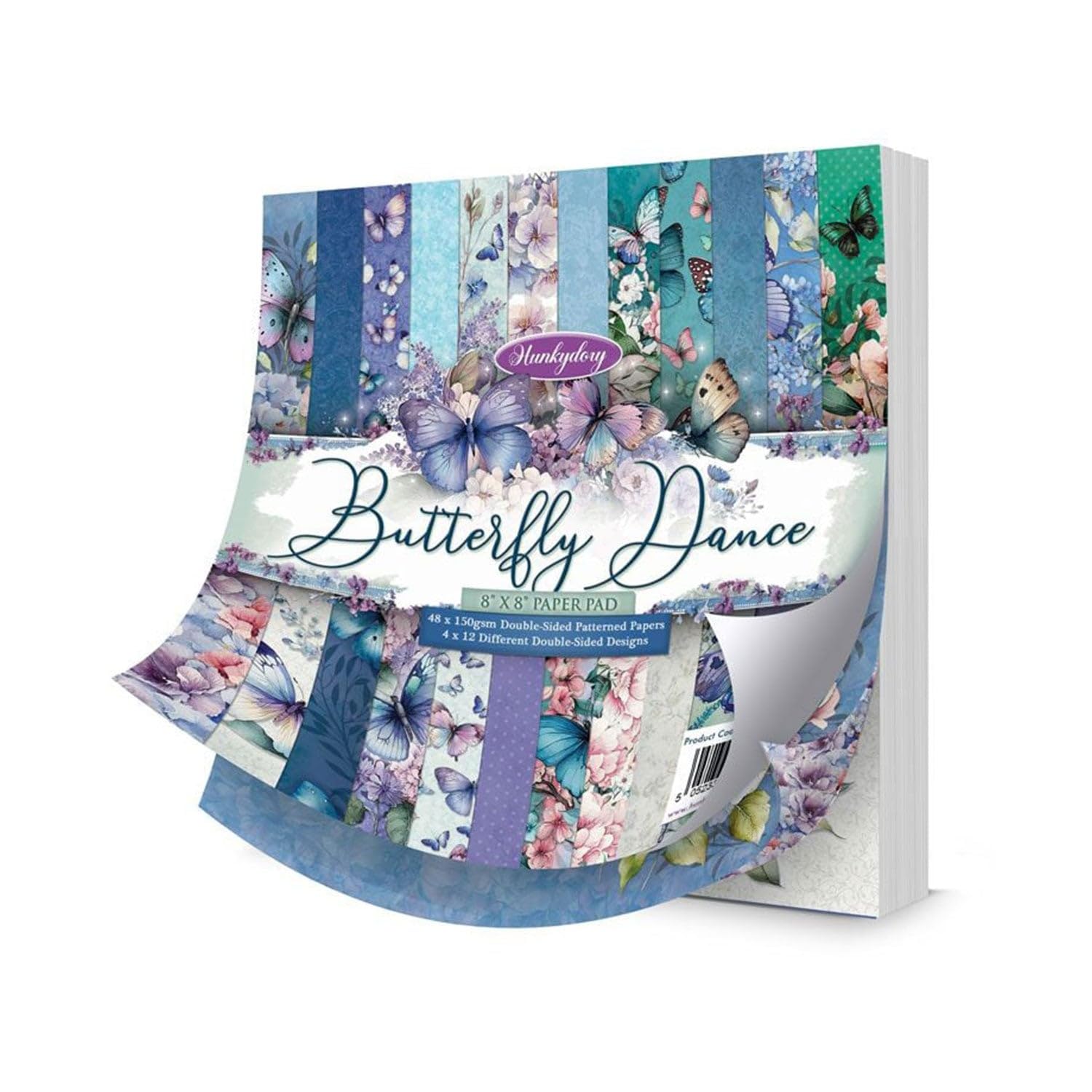 Hunkydory Crafts Butterfly Dance- 8x8 Paper Pad BUTTERFLY103