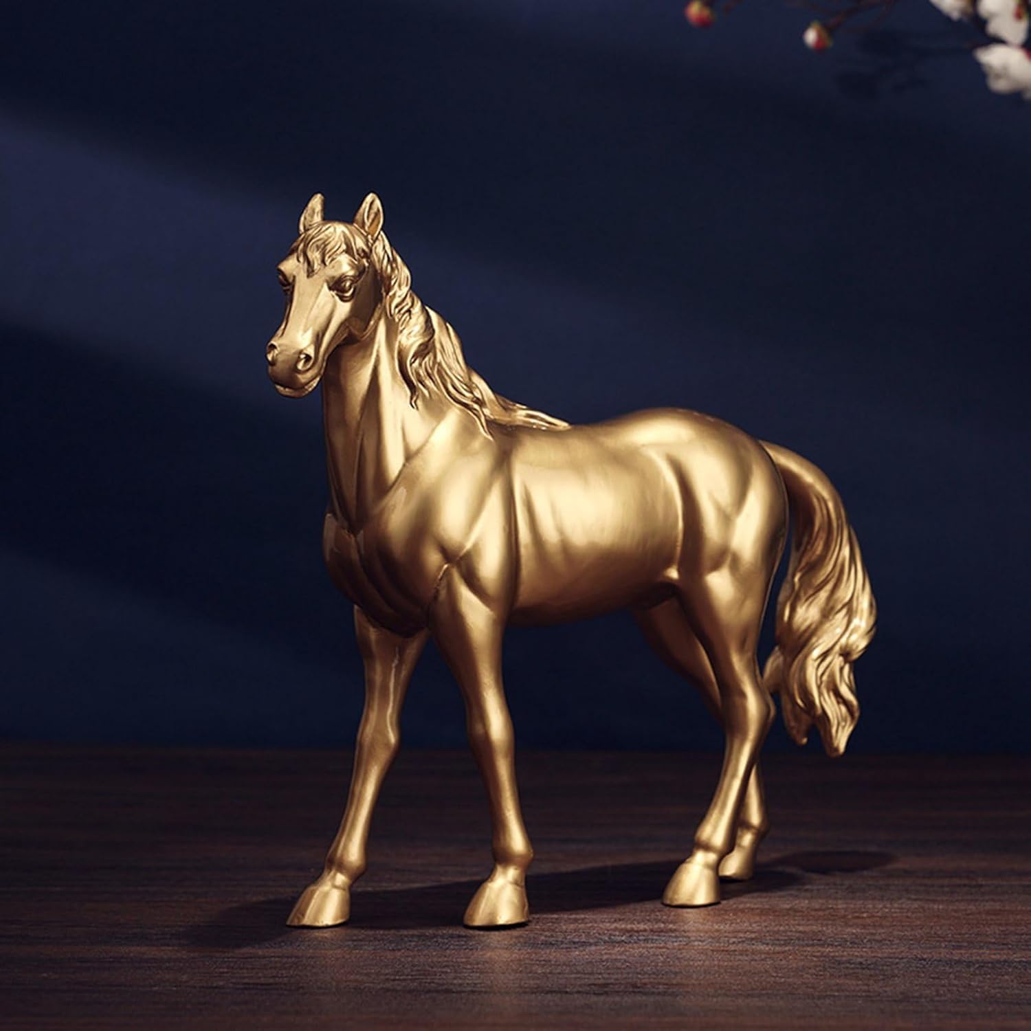 馬の風水置物 金色 2026年 午年 干支 金運 仕事運 リビング 玄関 オブジェ - 画像 (3)