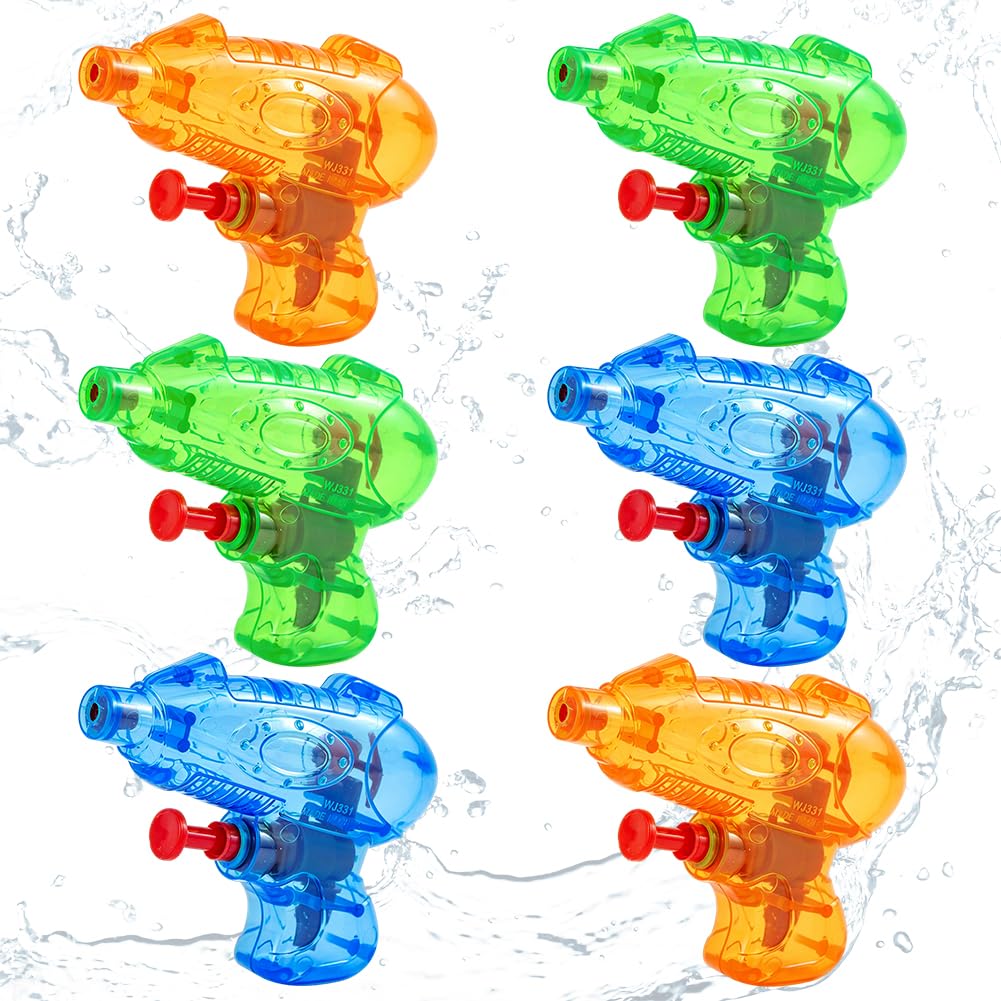 Water Gun, Water Guns for Adults, 6Pack Large Capacity Water Gun, Up to 20 FT Long Range, for Pool, Beach, Outdoor Activities-A