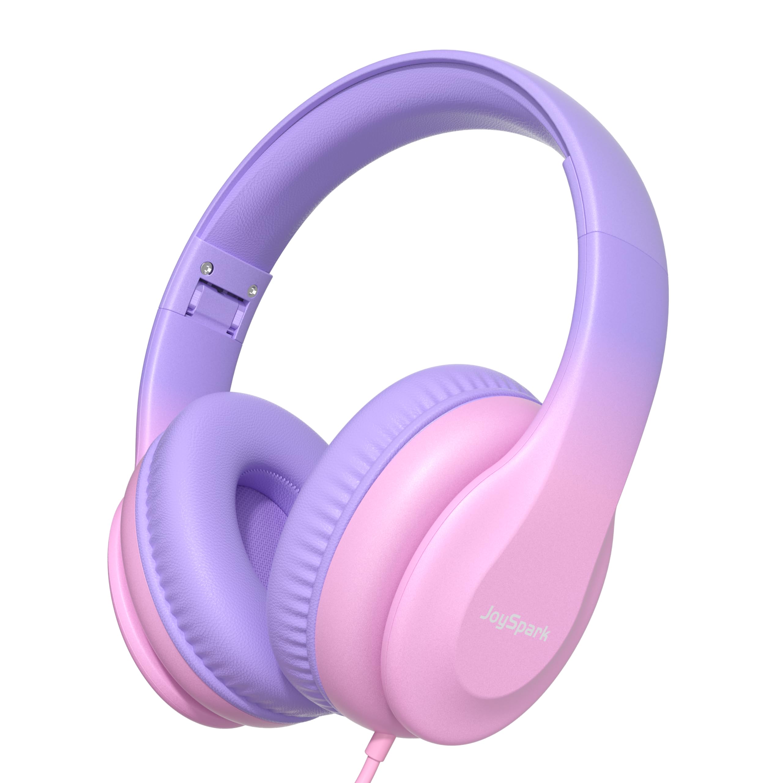 JoySpark Kids Headphones for School Toddler, 3.5mm Jack, Gradient Pink
