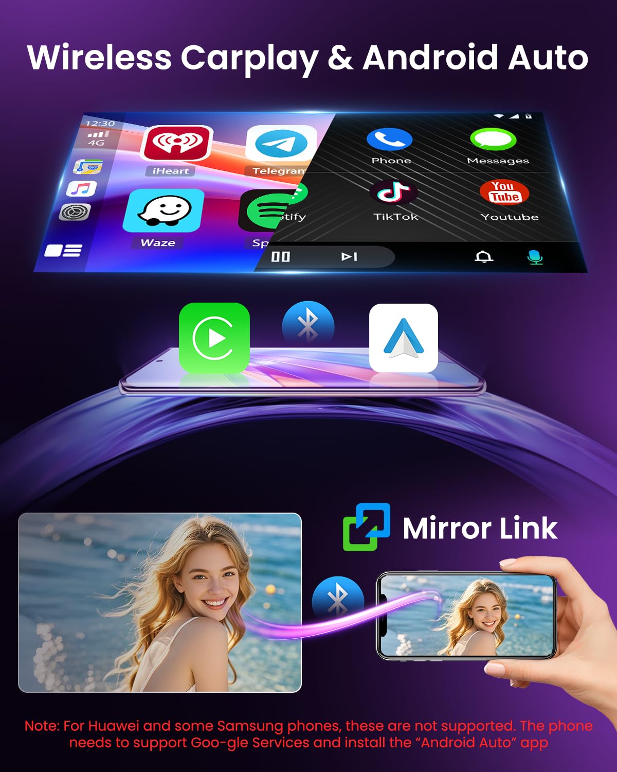Inefala 4+64G Autoradio per Opel Corsa 2015-2019/Opel Adam 2013-2016 Android 15 con Wireless CarPlay Android Auto, 9'' Schermo per Auto con Bluetooth WIFI GPS FM/RDS 32EQ SWC AHD Telecamera Posteriore