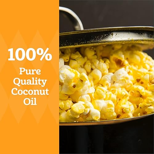 Miniatura 4 de Franklin's Gourmet Popcorn Aceite de coco con sabor a mantequilla, 30 onzas, paquete de 2 unidades, cero grasas trans, sin glutenvegano, aceite de