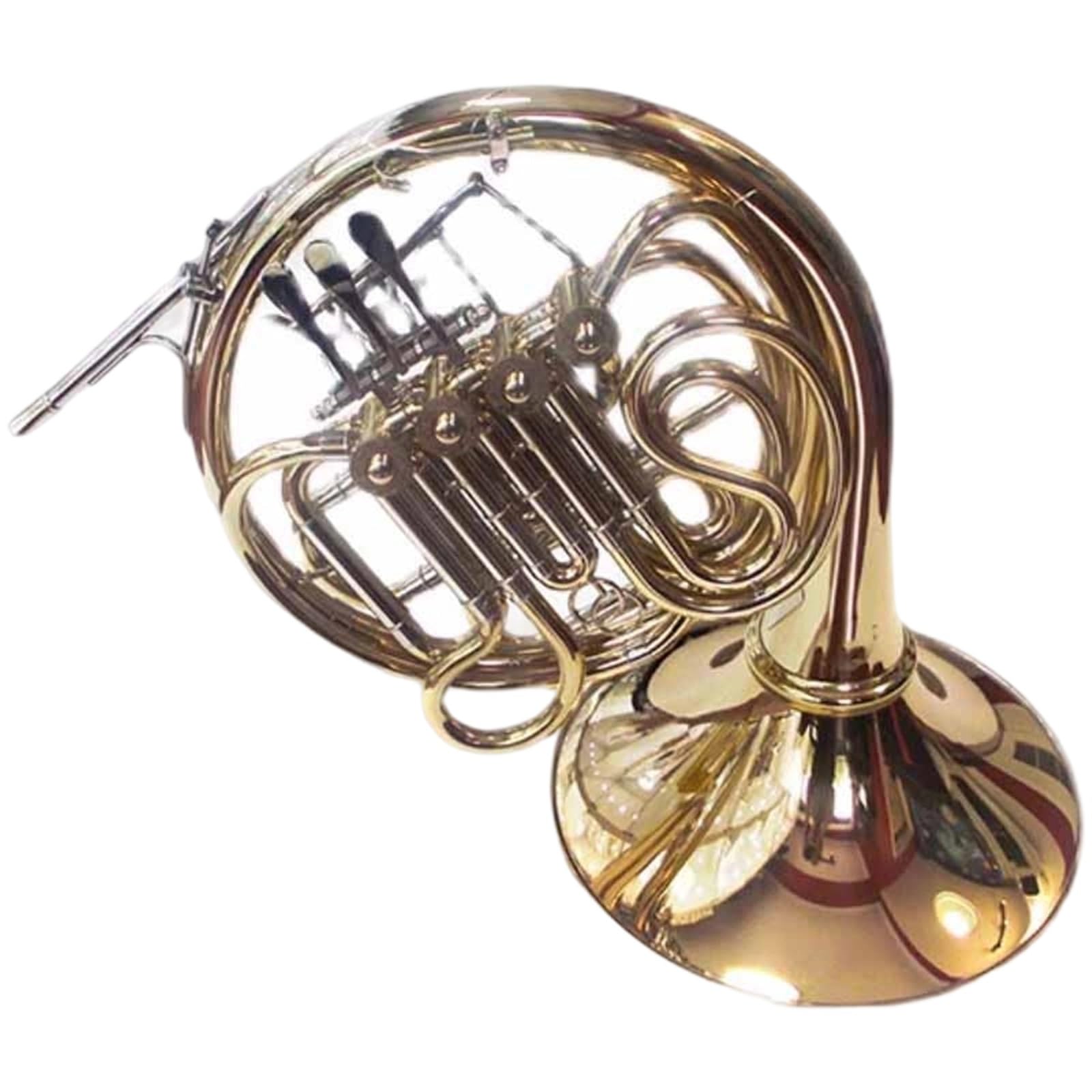 Instrument Muzyczny Waltornia Dwurzędowy Róg Francuski Korpus Z Mosiądzu Niklowanymi Klawiszami