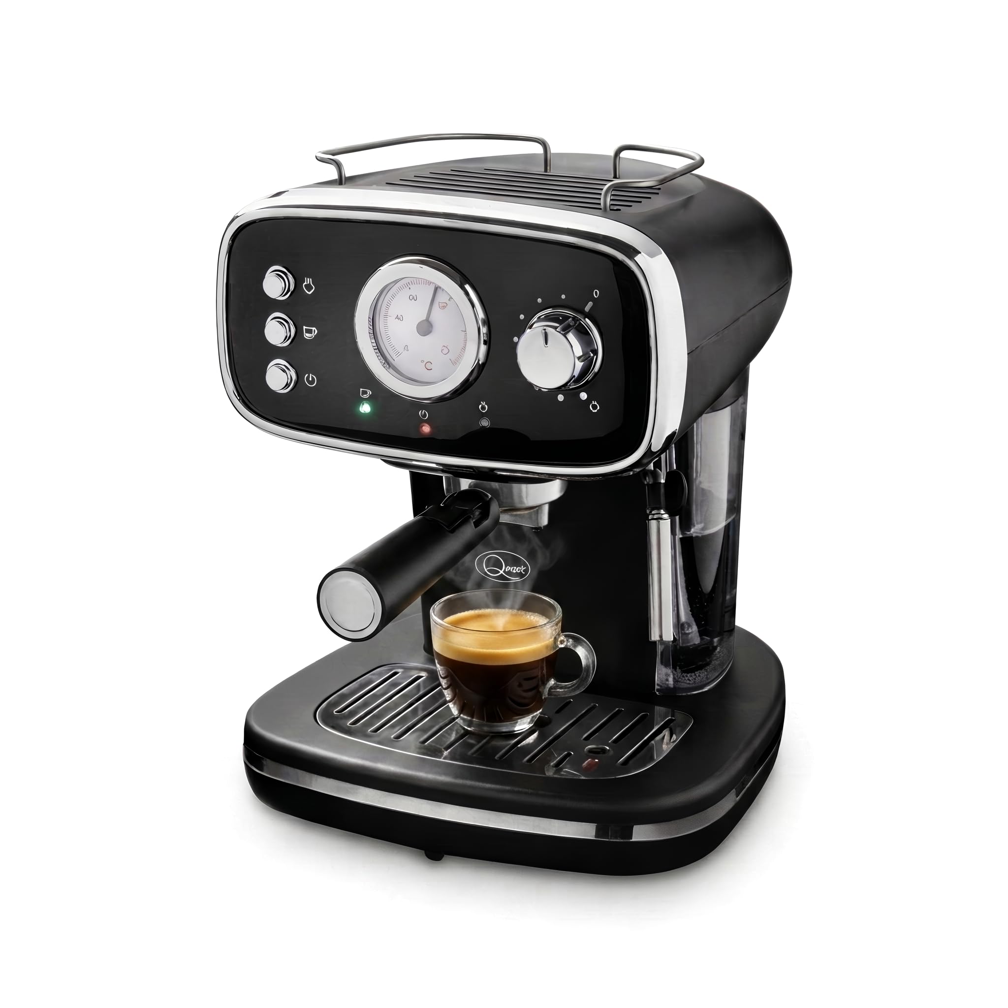 Quest Espresso Coffee Machine, 15 Bar, Milk Frother, 1.2L Tank