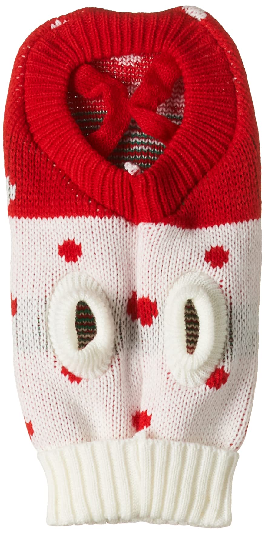 OHANAWinter Wear Collection Warm Sweater With High Collar And Elastic Cuffs For Cats And Dogs Strawberry Pattern Pink Medium Size, Pcw0021/02