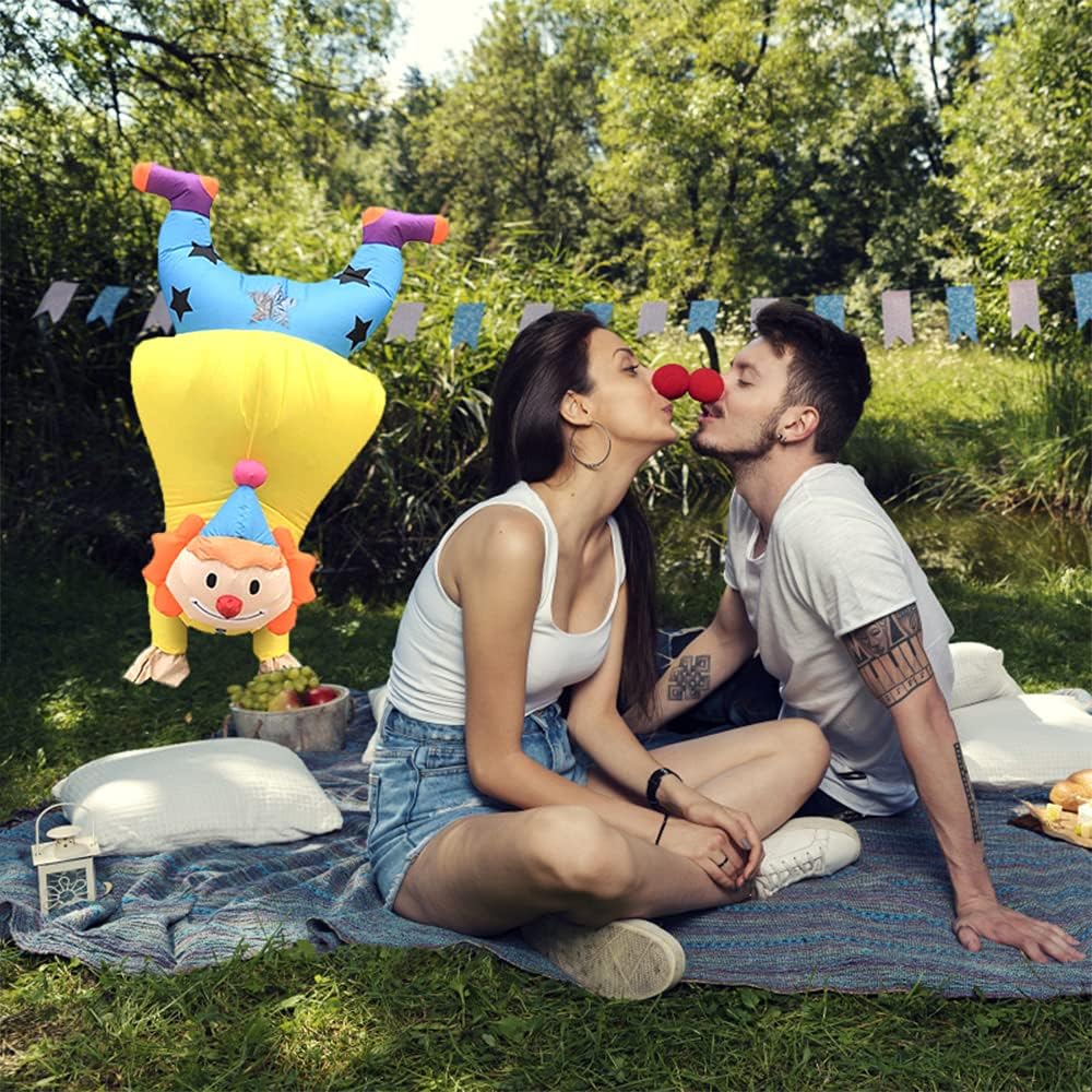 Funny Inflatable Clown Costume Party Blow Up Costume for Adult/St Patrick's Day Parade/Birthday Party (Clown Yellow) - Image 5