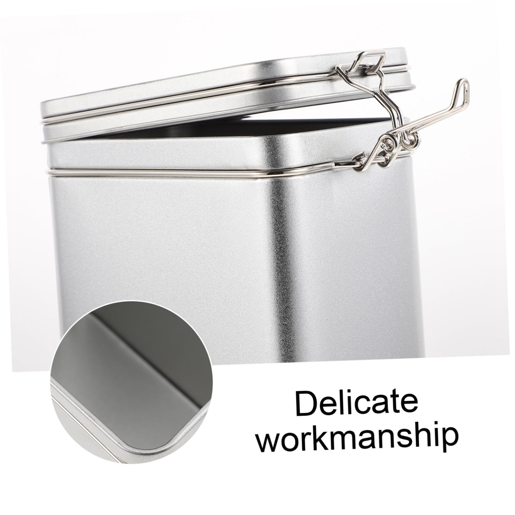 MAGICLULU 2 Stck Vorratsdose Luftdicht mit Großer Kapazität Quadratischer Kaffeebehälter für Bohnen und Tee Robustes Aufbewahrungsglas für Zuhause und Outdoor Platzsparend und Vielseitig