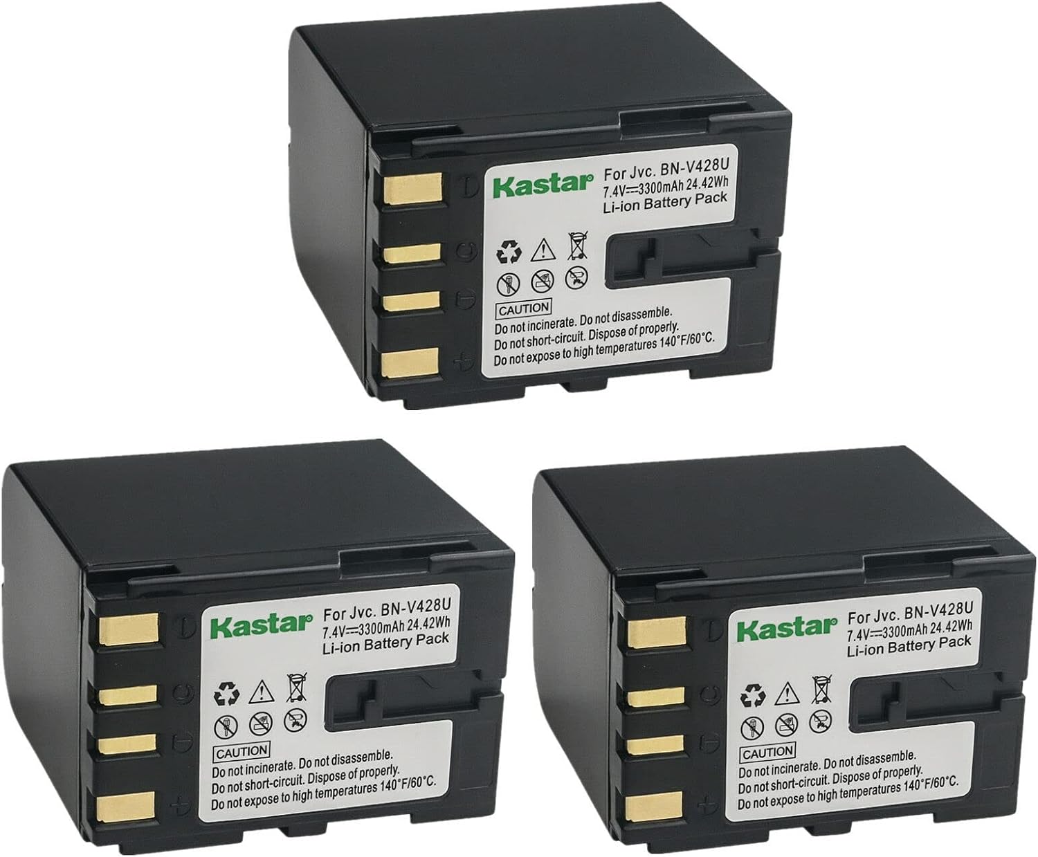 Kastar BN-V428 Battery 2-Pack Replacement for JVC GR-DVL300U, GR-DVL305, GR-DVL307, GR-DVL308, GR-DVL309, GR-DVL310, GR-DVL313, GR-DVL315, GR-DVL317, GR-DVL320, GR-DVL322, GR-DVL323 Camera
