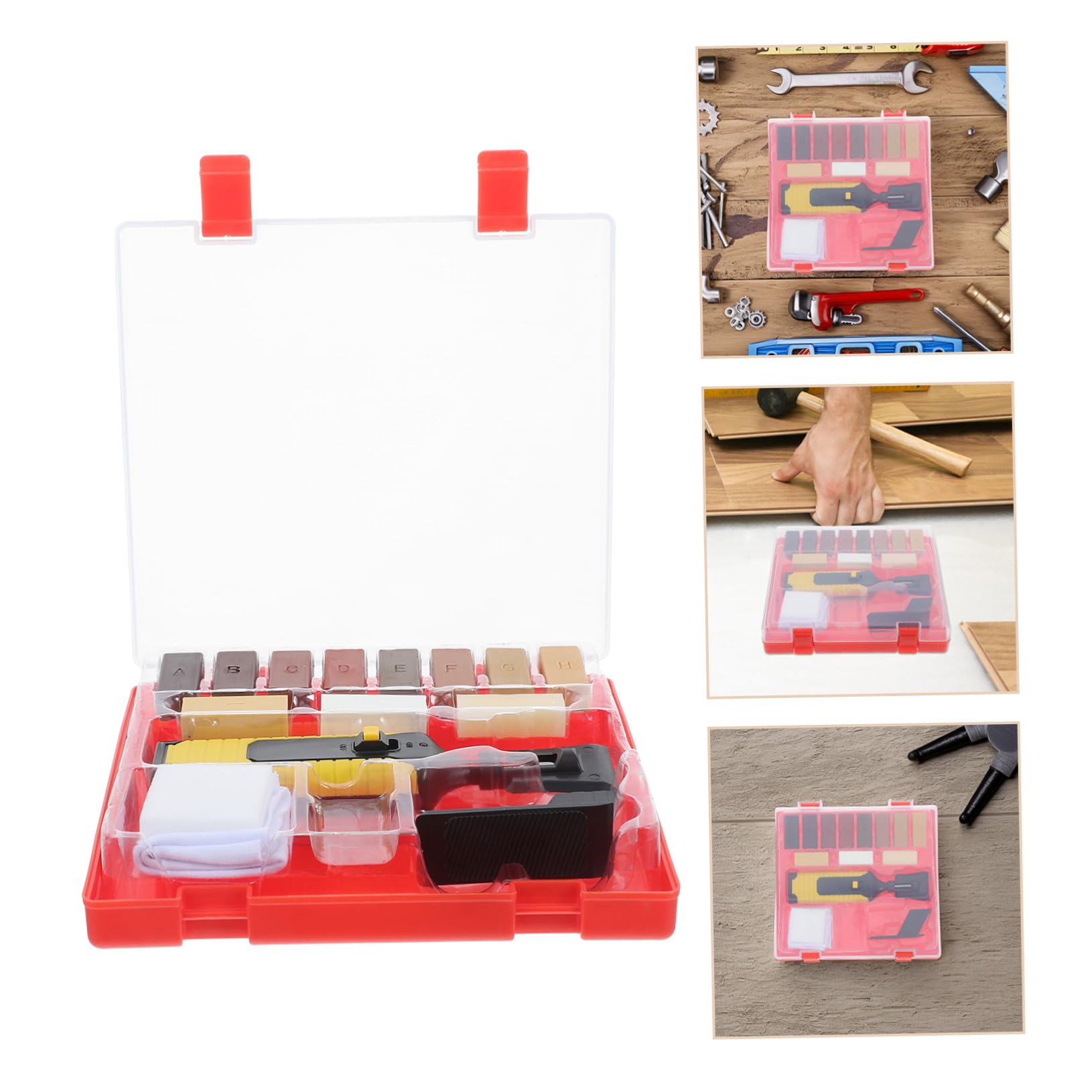 Homoyoyo Herramientas Para Reparación De Suelos De Madera Incluye Herramienta Para Reparar Arañazos y Grietas Pisos De Madera Para Reparar Astillas y Rayones Muebles El Hogar