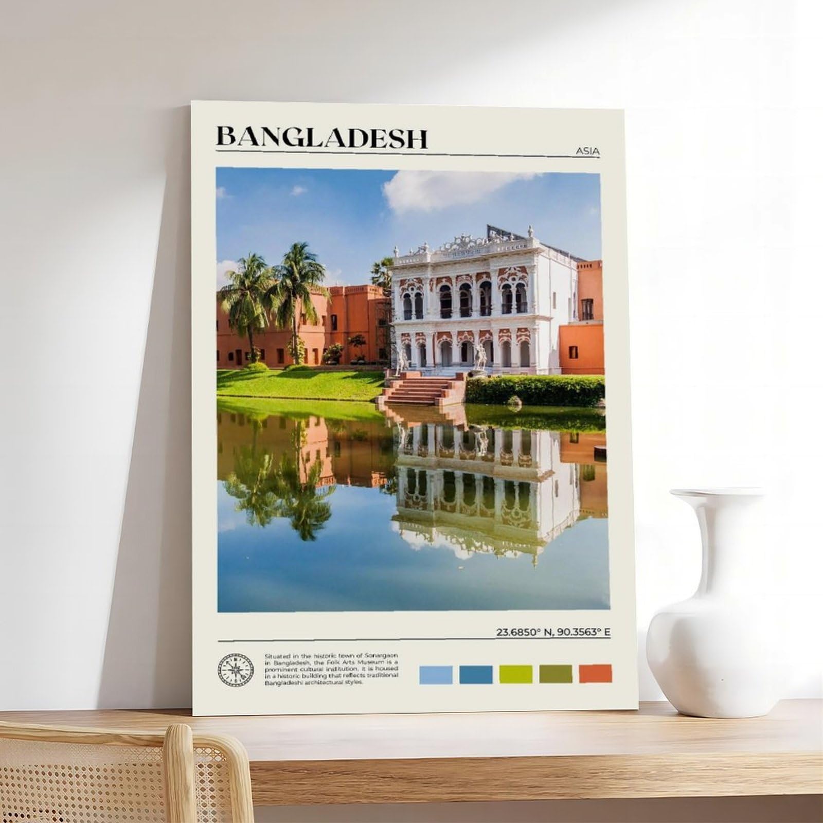 Königliches Foto, Bangladesch, Kunstdruck für Wohnzimmer, Schlafzimmer, 61 x 91,4 cm (L x B)