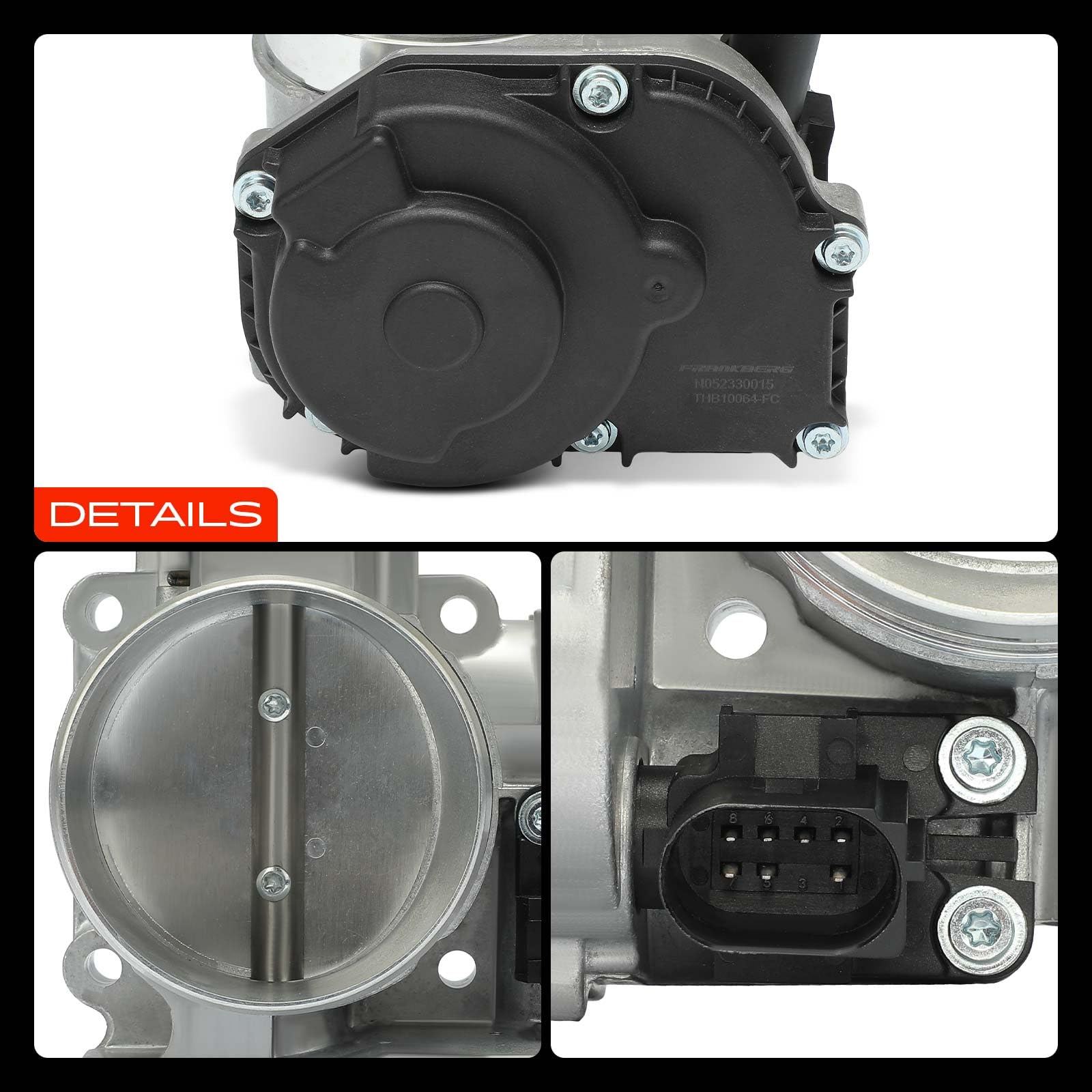 Frankberg Drosselklappenstutzen Benzin Kompatibel mit Toledo II 1M2 2.3L 1998-2000 Bo.ra 1J2 1J6 2.3L 1998-2000 Golf IV 1J1 1J5 2.3L 1997-2006 Pas.sat 3B2 3B5 Replace# 021133064B