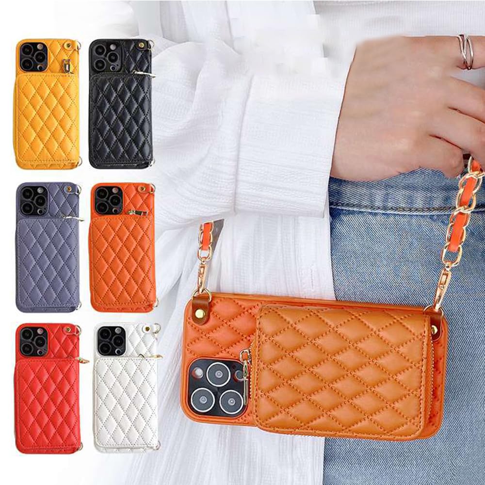 Amazon.co.jp: スマホケース ショルダー チェーン付き 背面財布