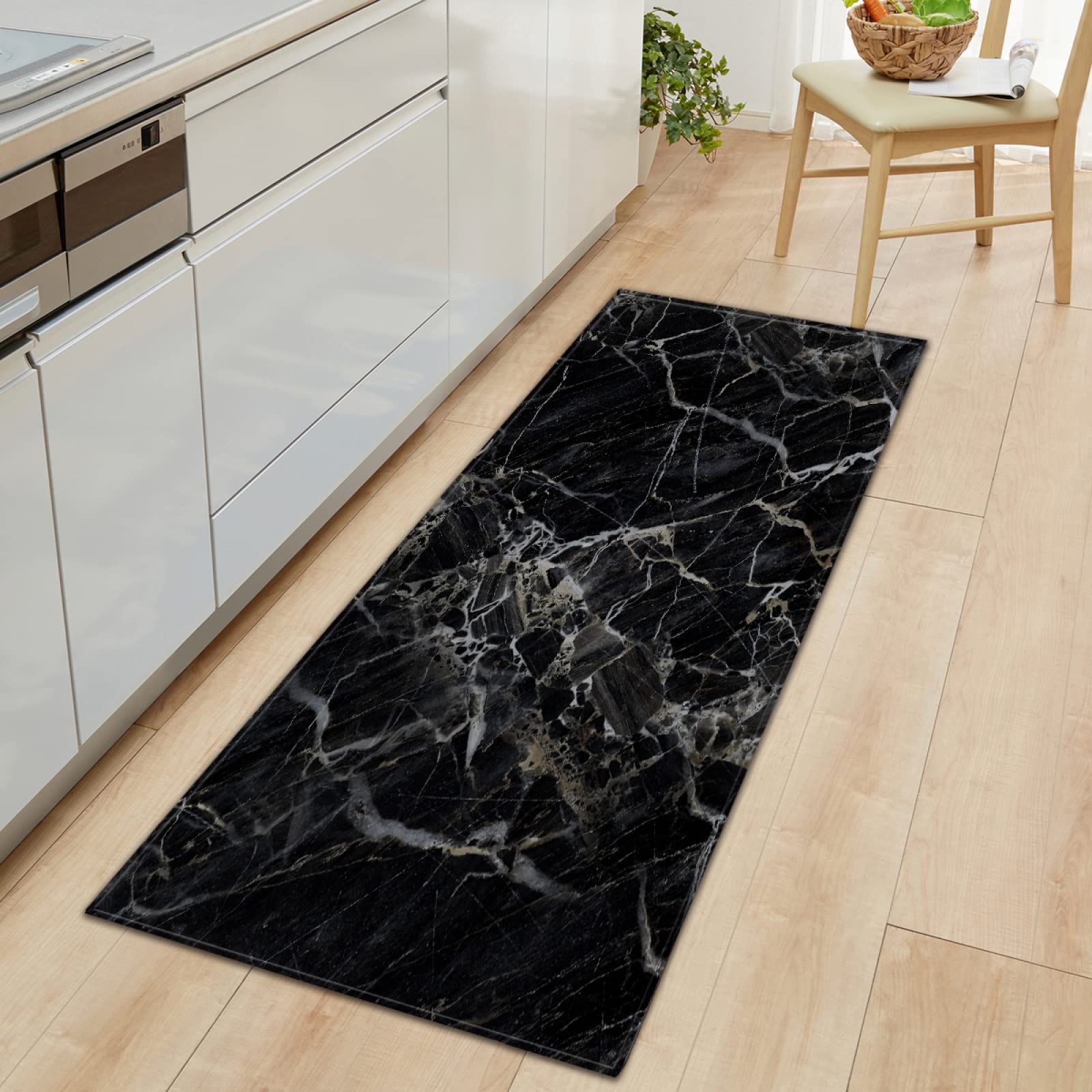 Tapis De Cuisine Iycnkok Tapis Cuisine Devant Évier - 60x180 Cm Anti Tache PVC Tapis Exterieur