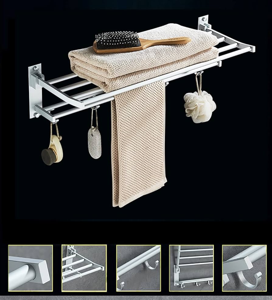 Amazon.co.jp: ダブルタオルバーホテルタオルラックタオル棚