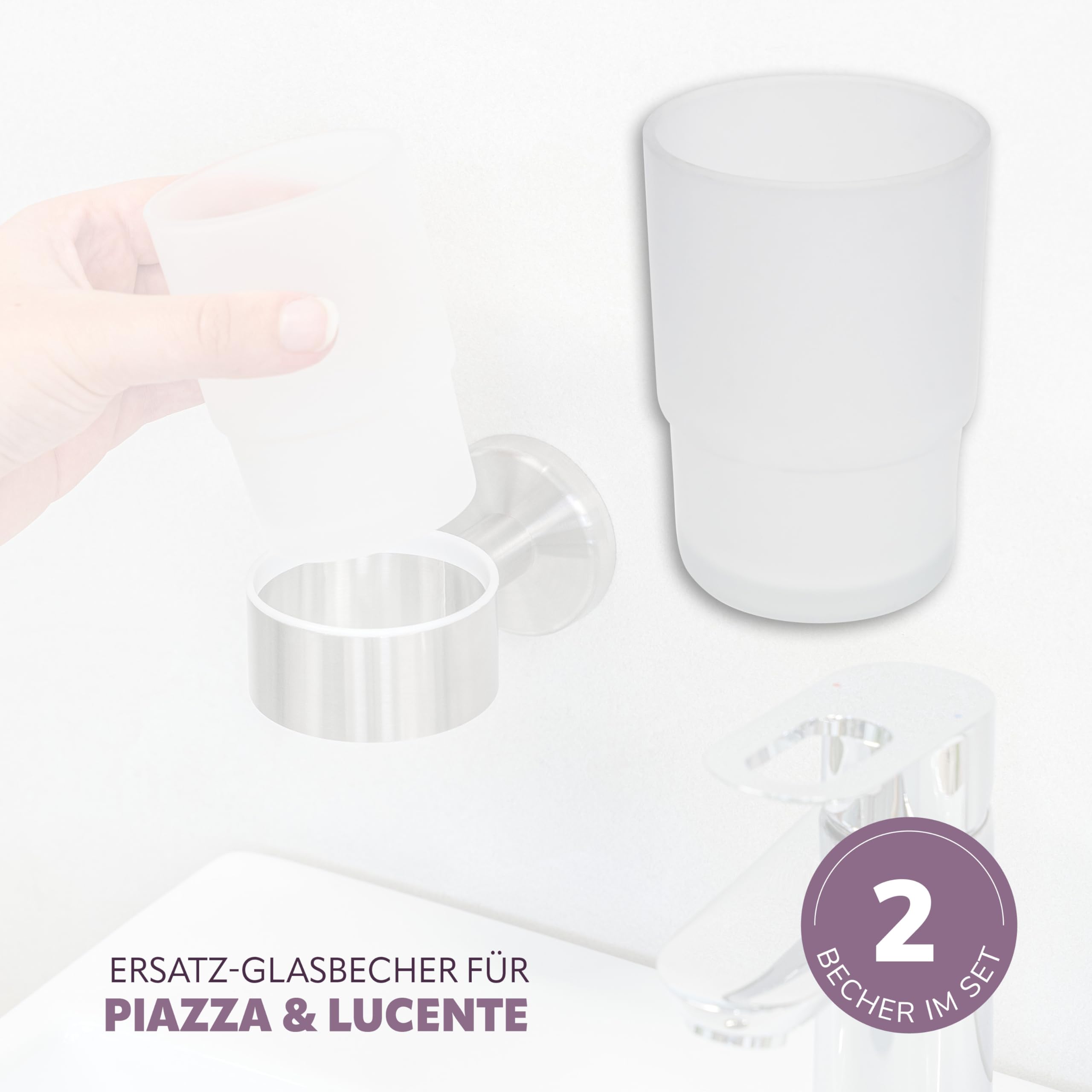 bremermann Vaso de reemplazo Piazza & Lucente (2, Vidrio)