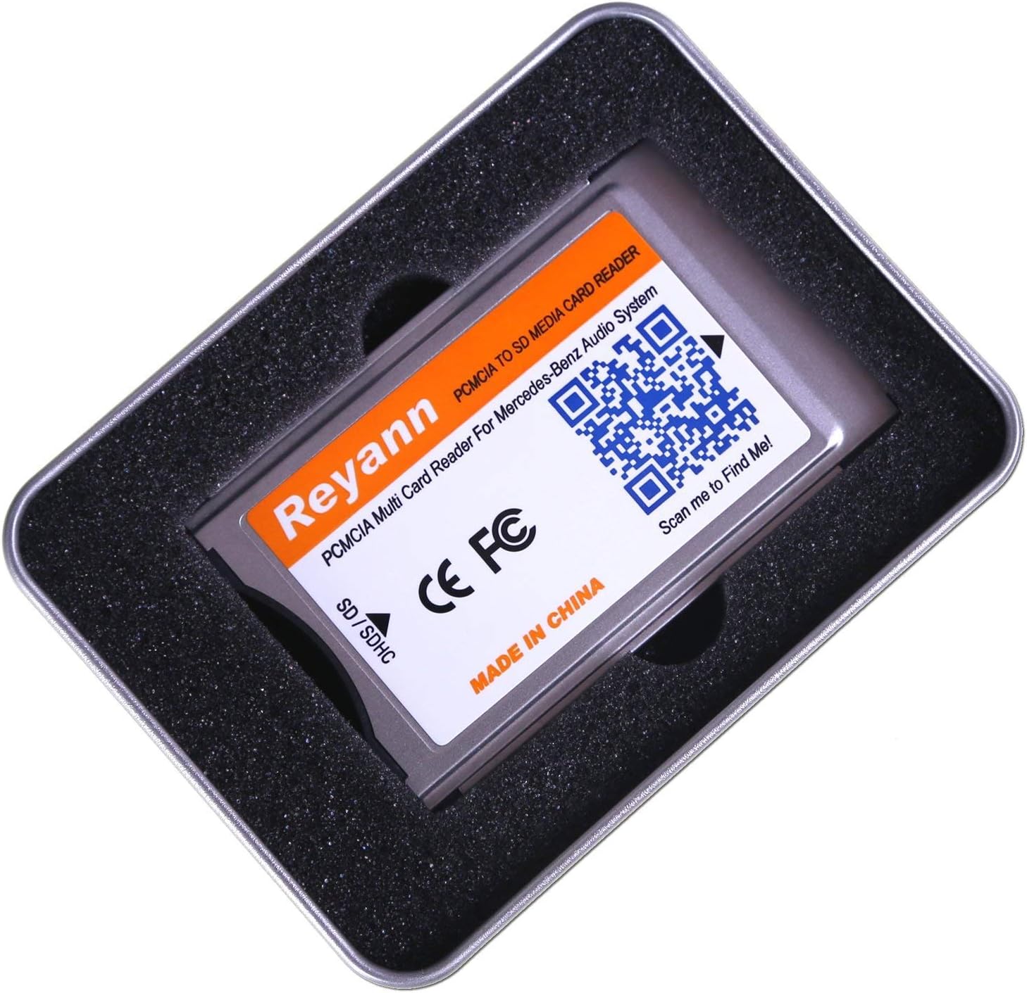 Reyann PCMCIA to SD/SDHC Card Adaptor Converter PCMCIA For Benz C, E, S
