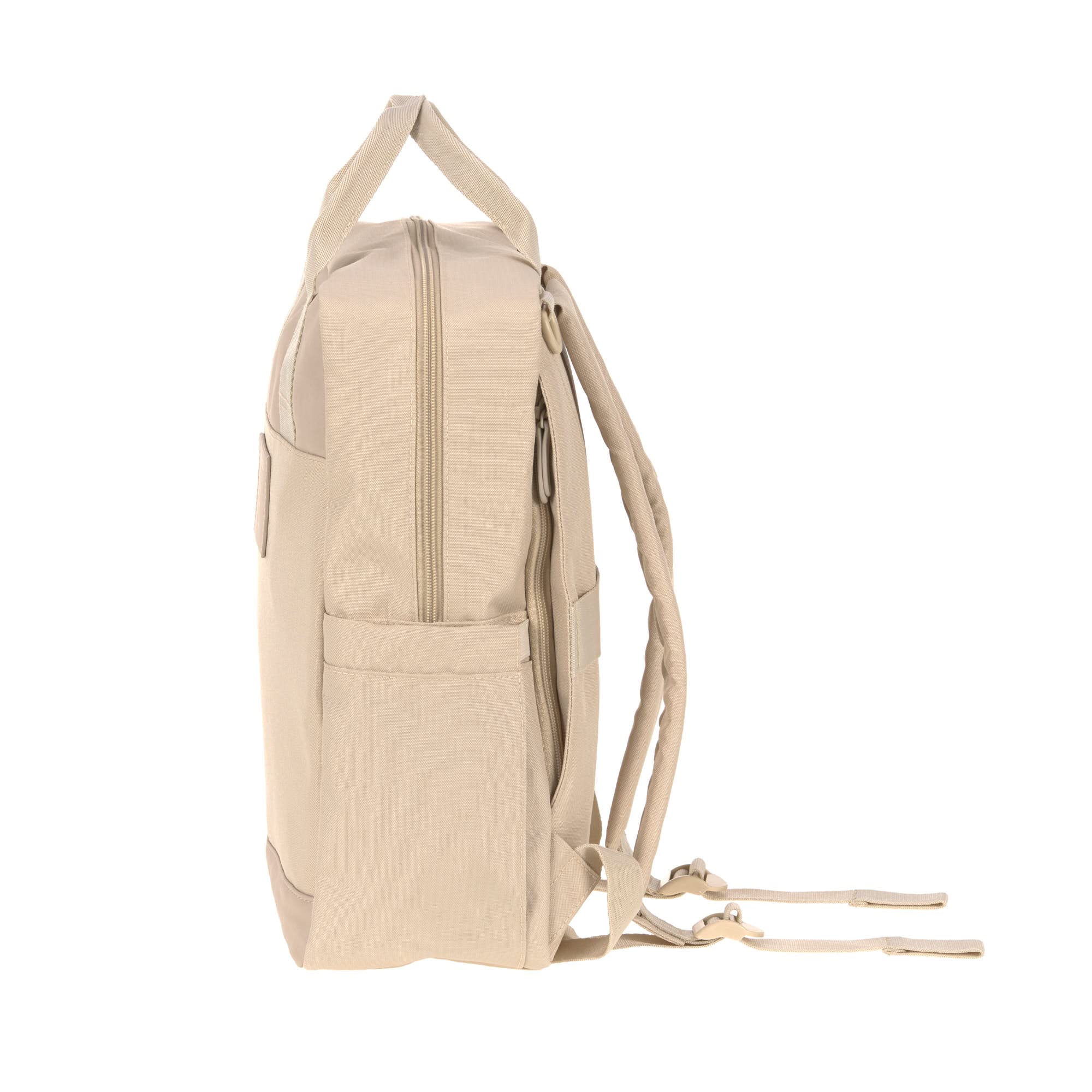 LÄSSIG Plecak do przewijania Torba do przewijania Plecak z przewijakiem, mocowanie do wózka dziecięcego, uchwyt na beron wyprodukowany w sposób zrównoważony/GRE Vividal Backpack Humus
