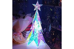 Prismatic Iridescent Light Up Christmas Tree