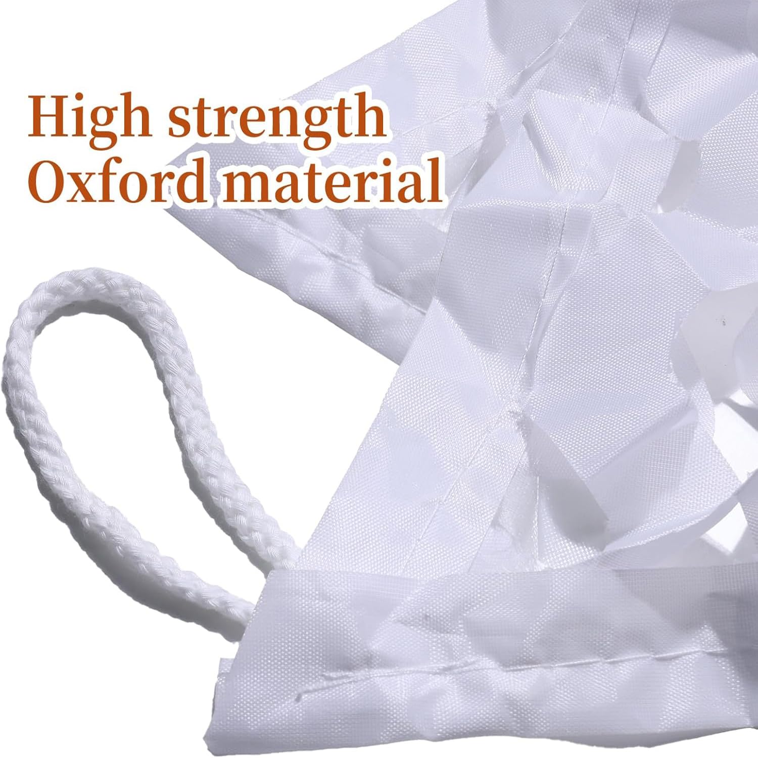 Rete Mimetica 4x6m,Reti Mimetiche in Tessuto Oxford di Mimetizzazione Camouflage per Vela ombreggiante Anti-Ultraviolet,per Campeggio,Decorazione,Bianco