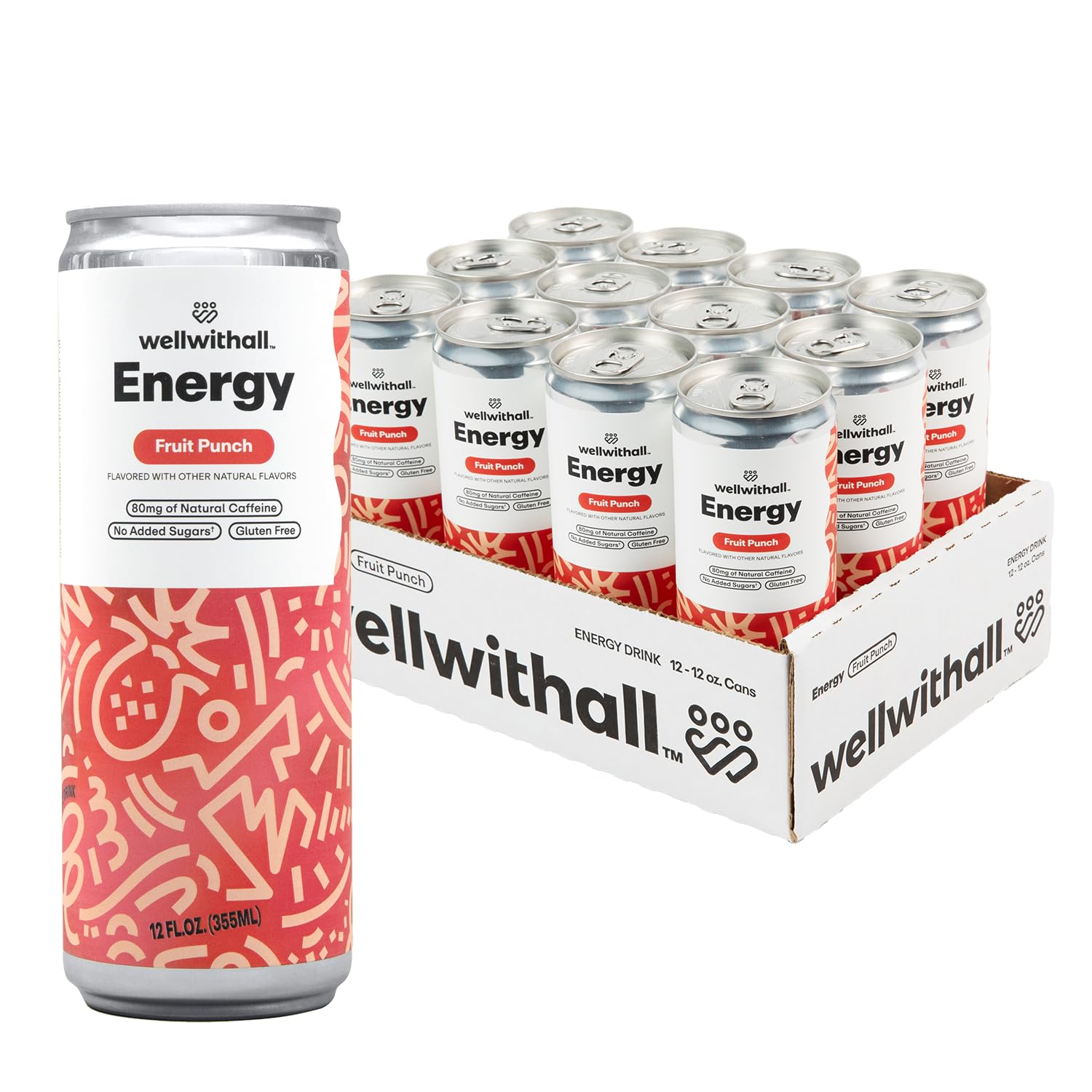 Amazon.com : WellWithAll Fruit Punch Energy Drink – Caffeine from