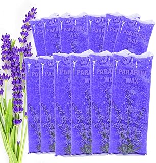 Lavender Paraffin Wax Refills 12 Pack – Paraffin Wax Beads and Blocks for Hand and Foot Bath, Spa Wax Machine Refill for Moisturizing and Relaxing Skin Care