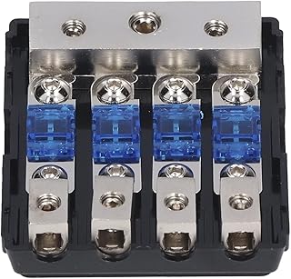 Bloco de distribuição de energia 60A 1 entrada 4 formas de saída, divisor de áudio de carro, distribuidor de energia, bloco de conexão, bloco de distribuição de energia para carro, sistema solar RV