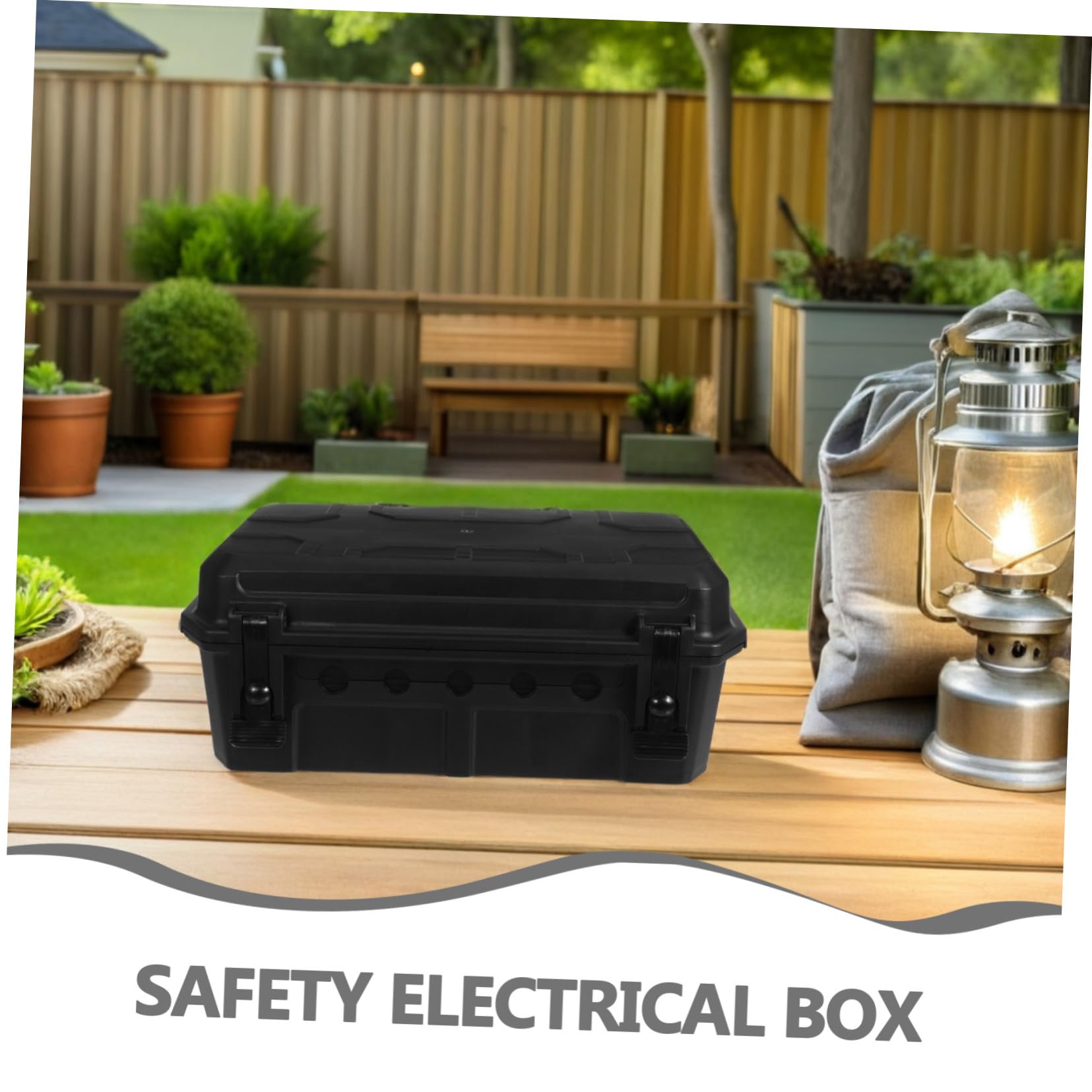 Wasserdichte Outdoor Anschlussdose Große Sicherheits-verteilerdose für Verlängerungskabel Wetterfeste Elektrobox mit Großem Fassungsvermögen für Garten Teich und Außenbeleuchtung