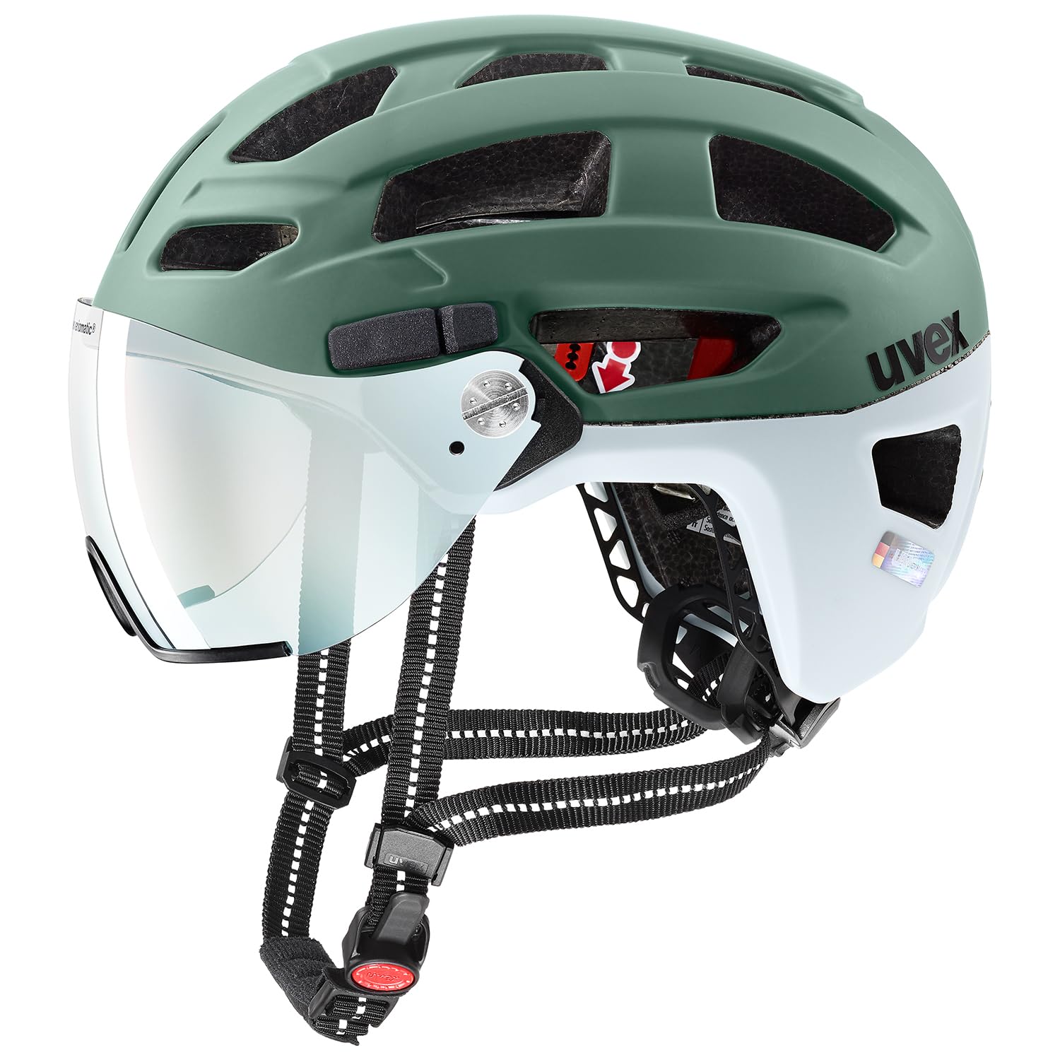 uvex Finale Visor V, Unisex Adult, Moss Green-Cloud Matt, 56-61 cm-image-46