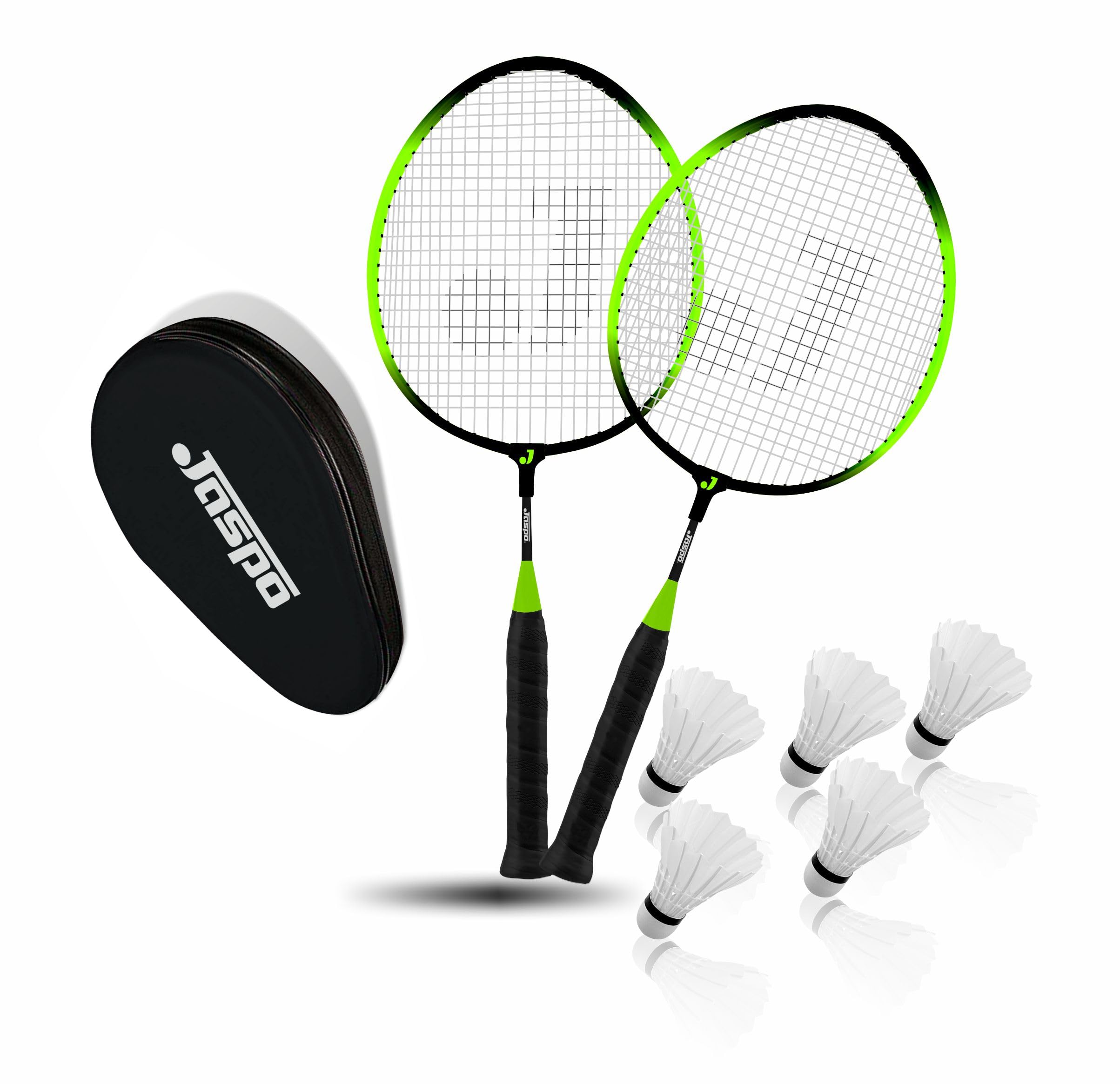Jaspo Kidzy Steel Badminton Racket Set (18 inches Length) with 5pc. Feather Shuttlecock (NEON Green)-Recommended for Kids only (B09MW8MTQB) Amazon Price History, Amazon Price Tracker