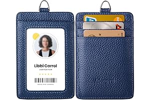 Leather Id Badge Card Holder