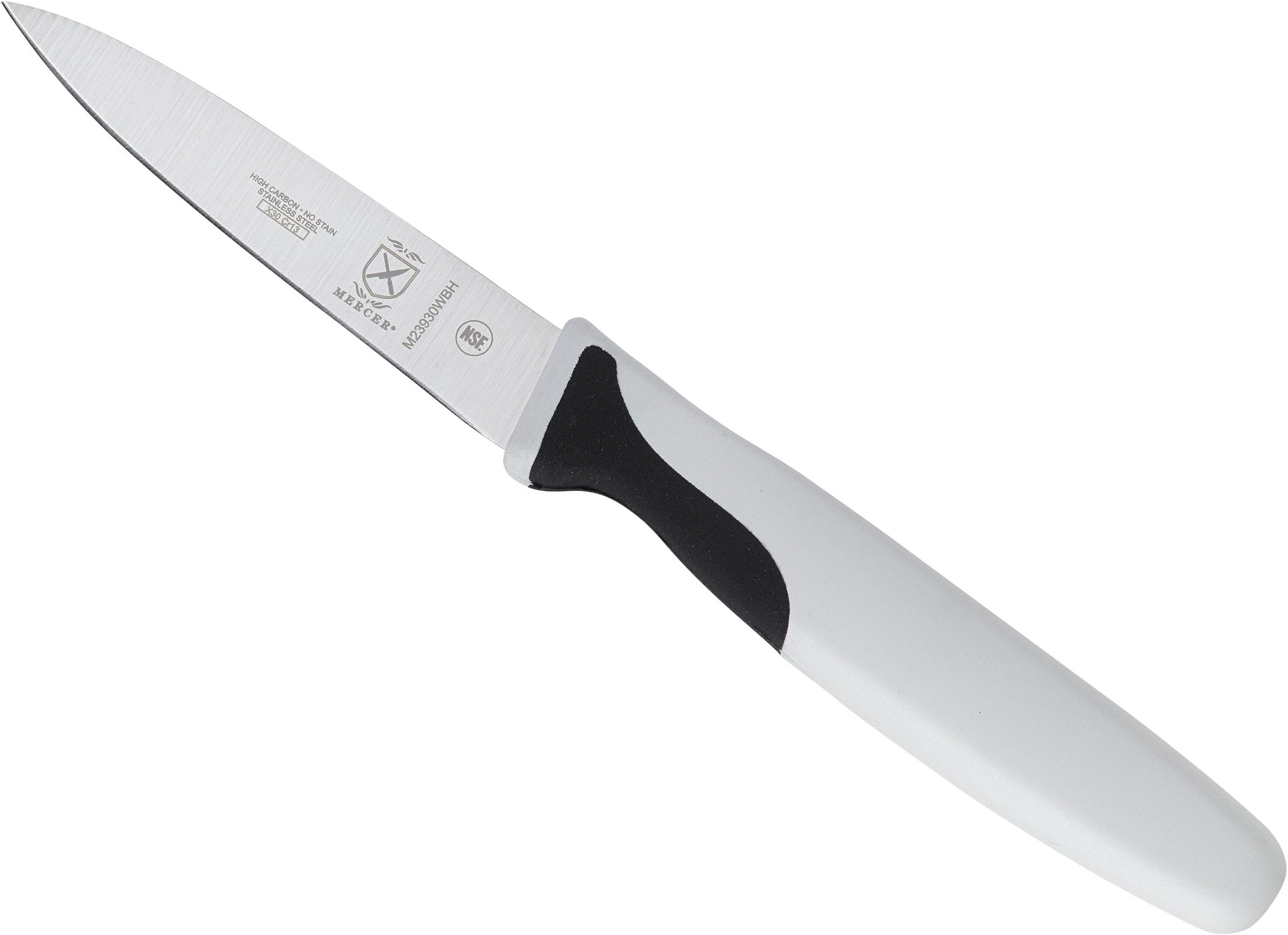 Millennia Color Handle Cutlery 3" Slim Paring Knife White