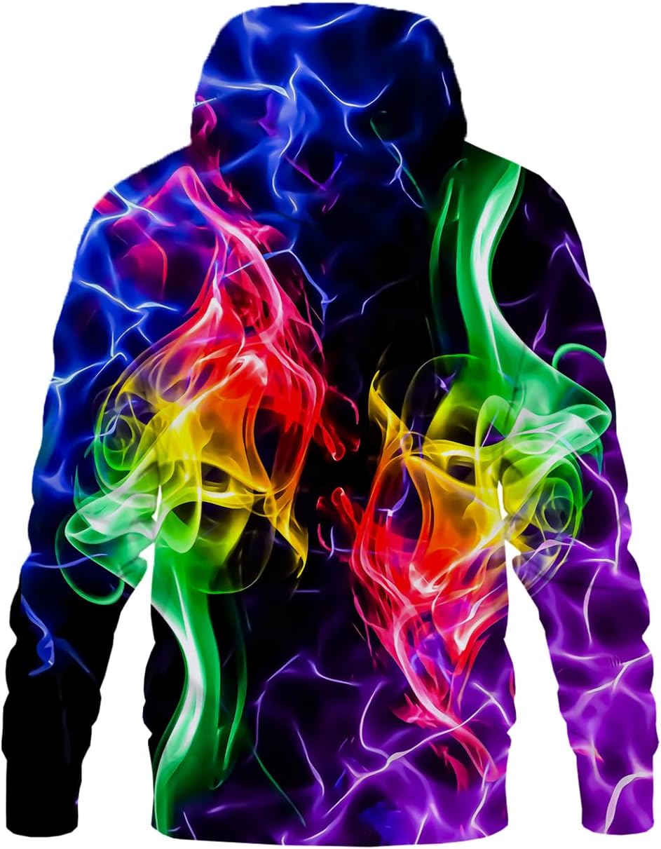 SYAIMN Unisex 3D Printed Hoodies Casual Workout Hoodie Sweater Sweatshirt - Image 3