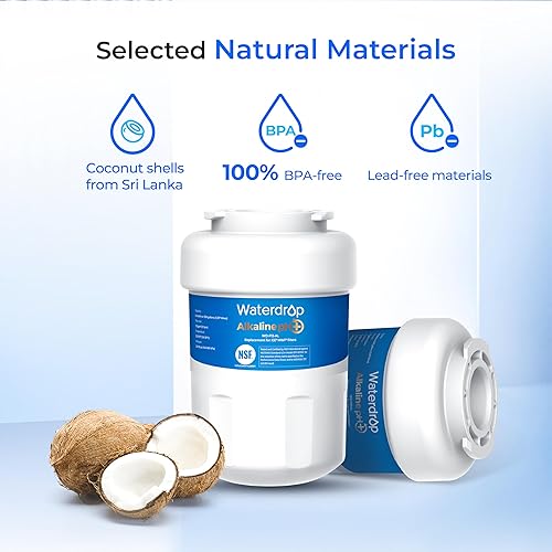 Miniatura 7 de Waterdrop Repuesto WD-F13 para GE MWF, SmartWater MWFP, MWFINT, MWFA, GWF, HDX FMG-1, GSE25GSHECSS, WFC1201, RWF1060, Filtro de agua para