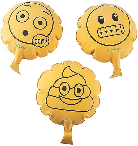 Fun Express Emoji Whoopie Juego de cojines (12 piezas) Gags Toys and Active Play