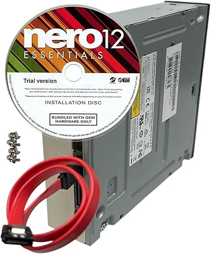 Miniatura 5 de Bestduplicator Lite-On 24X SATA Unidad óptica interna DVD+/-RW IHAS124-14 + software de grabación Nero 12 Essentials + kit de cable SATA