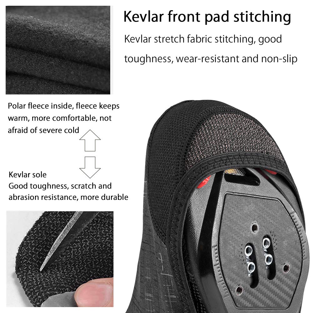 Vélo Couvre-Chaussures de vélo Couvre-Chaussures, Hommes Femmes Route de Montagne Couvre-Chaussures de Cyclisme, Couvre-Chaussures à glissière antidérapant, Protecteur de Bottes de Pluie