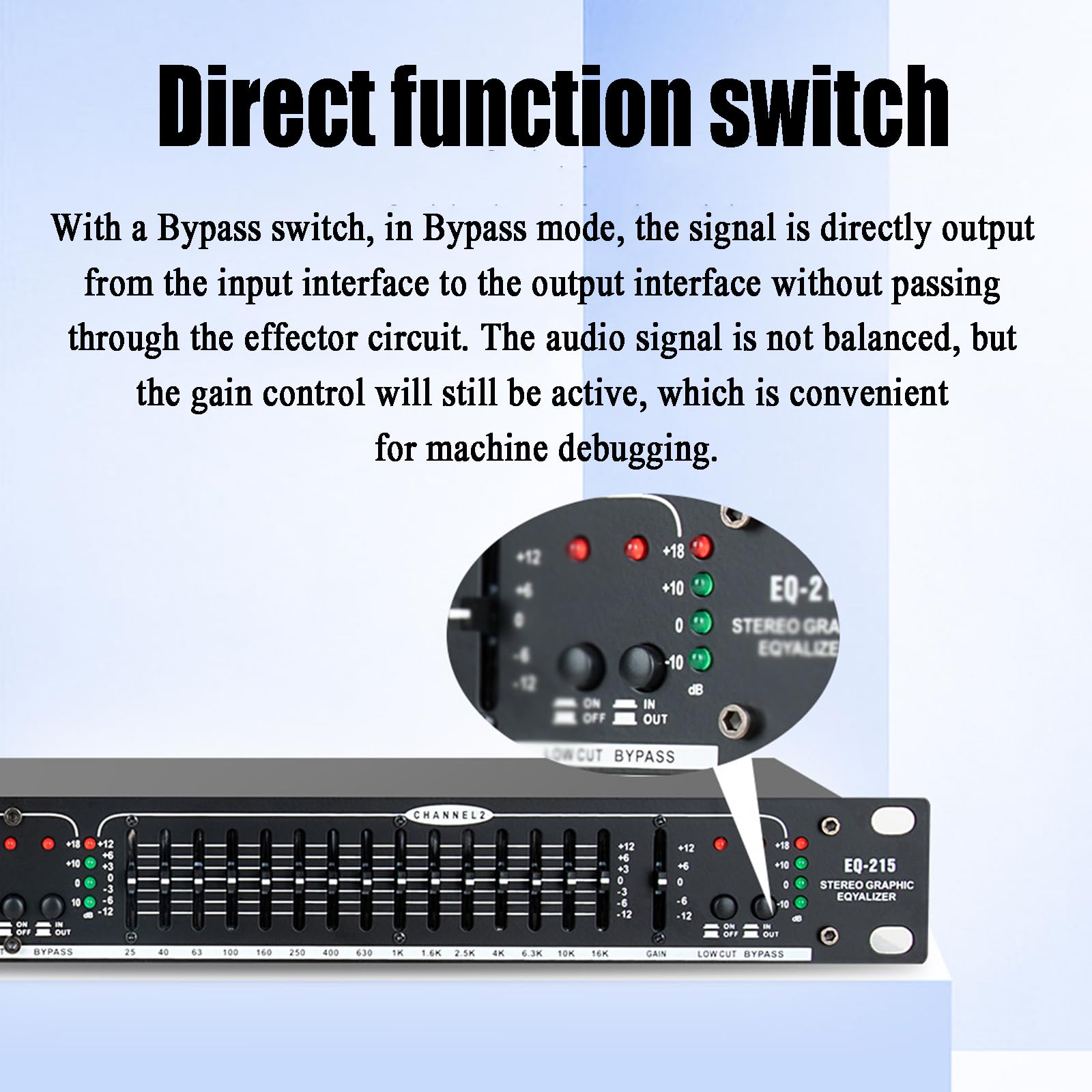 Equalizzatore Audio Professionale, Dual 31-Band con Limitatore di Pressione, Processore di Effetti Digitali Desktop Grafici, Equalizzatore di Sintonizzazione, Regolazione Indipendente
