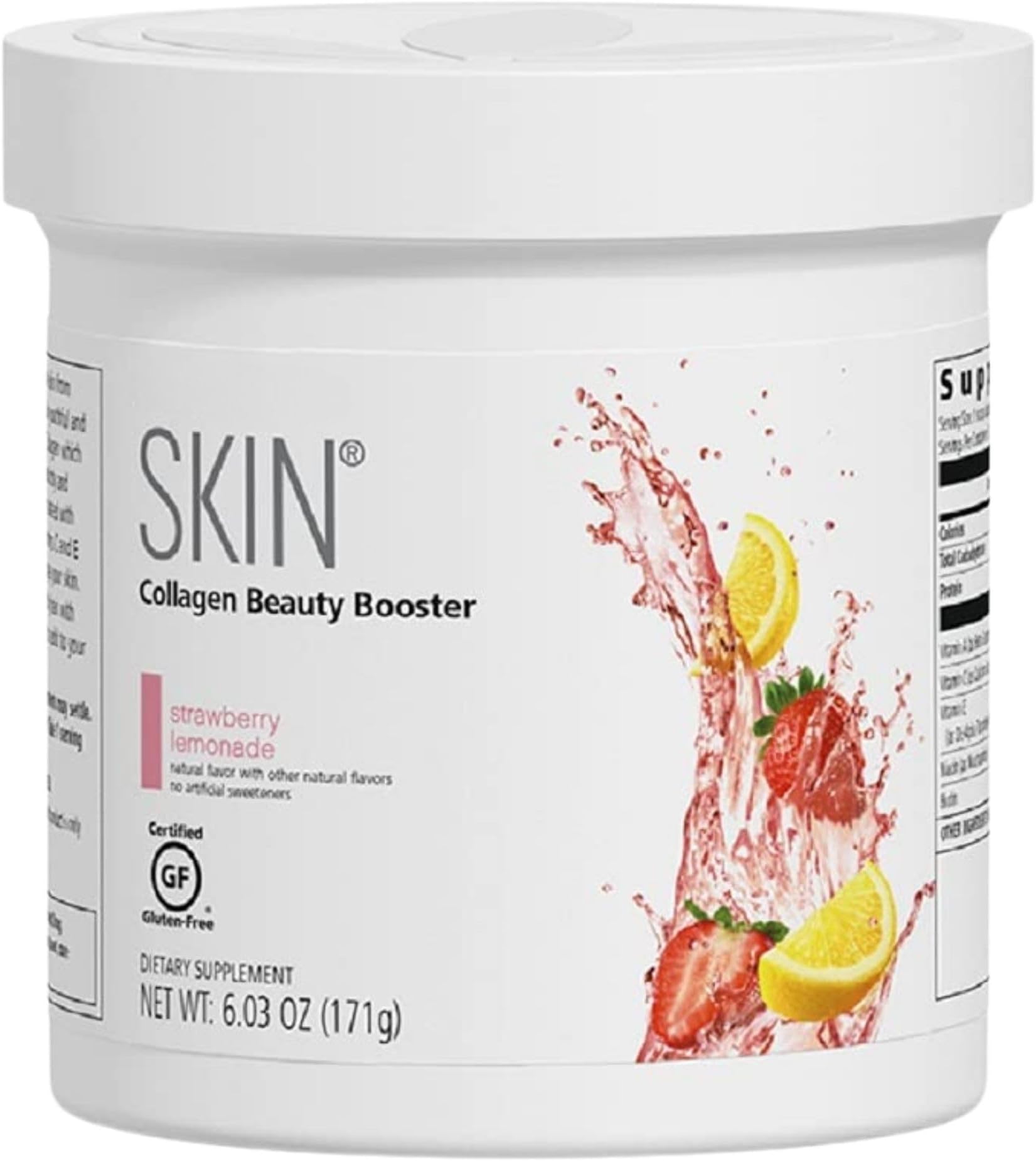 Herbal Skin Collagen Beauty Booster, Strawberry Lemonade Flavor 6.3 Oz (171g)