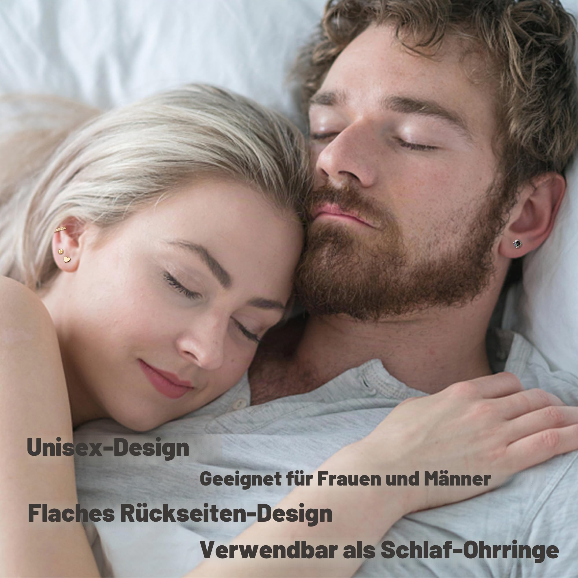 LOFITOR 16 Paare Hypoallergene Flatback Ohrringe für Damen Herren Set Chirurgischer Stahl Stecker Ohrstecker und Klein Creolen Stapelbar Kleine Cartilage Ohrringe mit Schraubverschluss