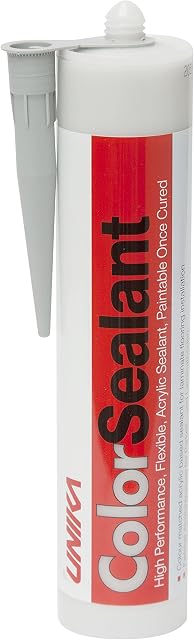 Unika ColorSealant CS4218-AZ Acrylic Gap Filler and Sealant, Grey, 0.57 kg