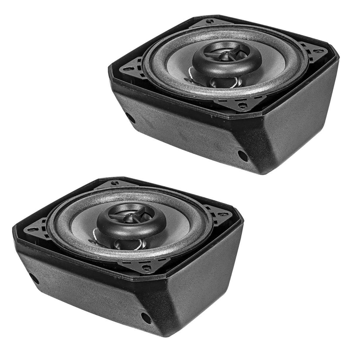 tomzz Audio 4000-010 Retro Look Aufbau Lautsprecher-Satz im Gehäuse DIN 100mm Lautsprecher 2-Wege Koaxial System 80 Watt