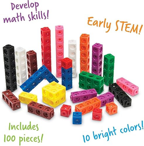 Miniatura 2 de Learning Resources Mathlink cubos, juego de 100 unidades