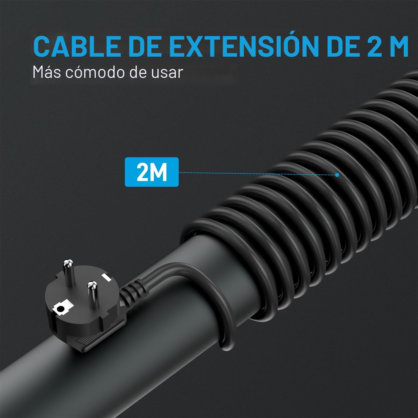 Regleta Enchufe con Caja Organizadora de Cables, BEVA Caja para Cables | Regleta Multiple con 3 USB-A y 1 USB-C, Regleta Protección Sobretensiones, 2M Cable, 3680W, Negro