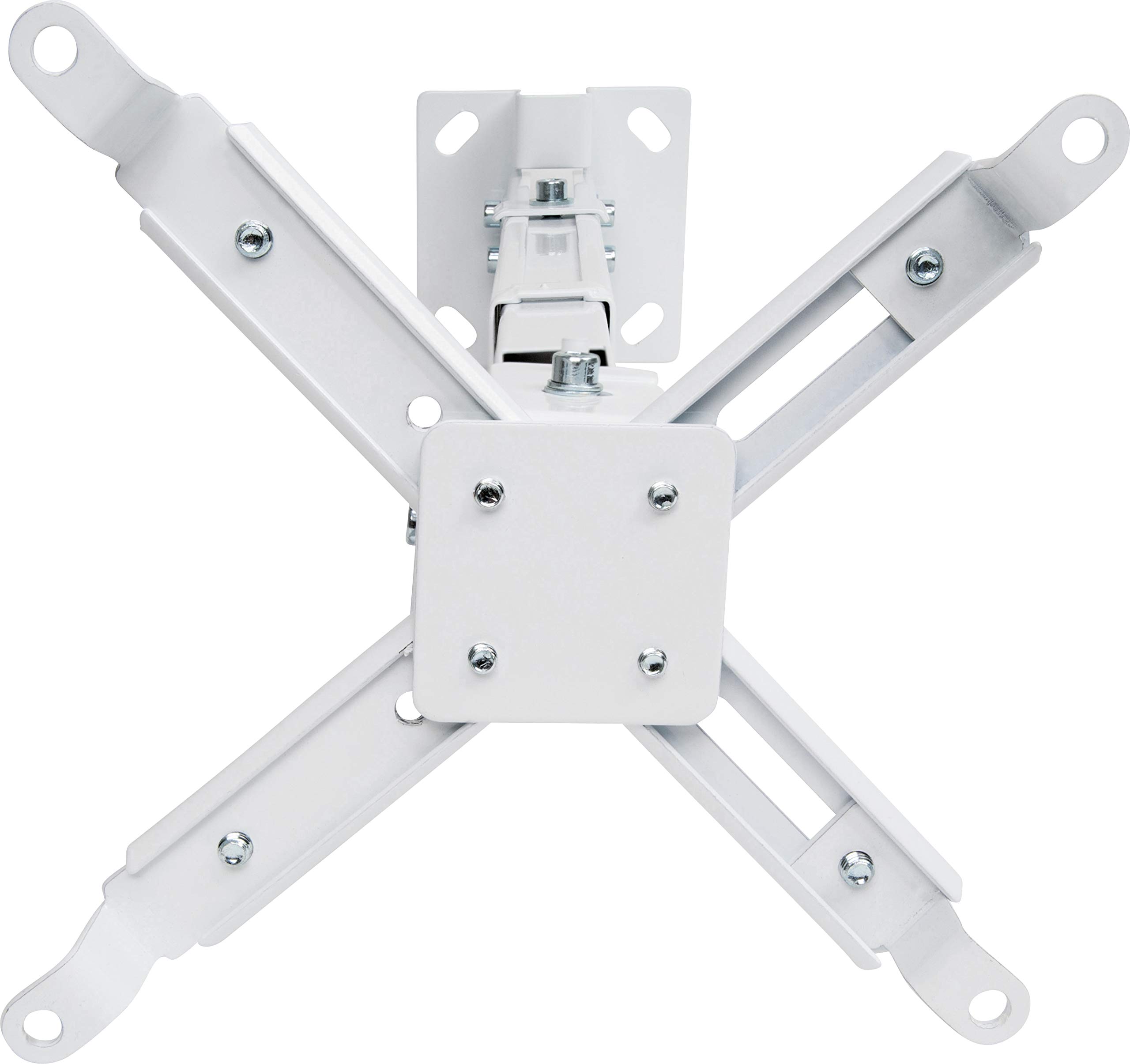 SCHWAIGER 9468 Support Plafond pour vidéoprojecteur Support Mural Universel pivotant inclinable Max. 20 kg Blanc